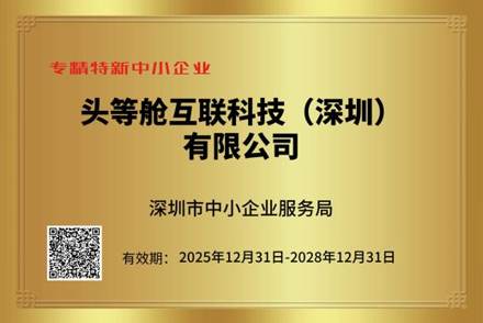 深圳市专精特新中小企业